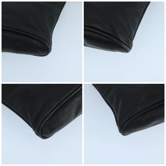 FENDI Shoulder Bag Leather Black Auth ti2515 - Picture 15 of 16